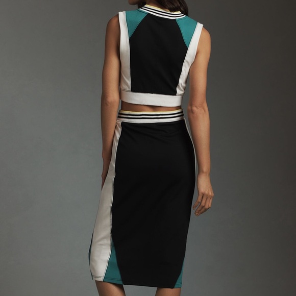 Daily Practice by Anthropologie Full Court Cropped Tank & Midi Skirt Set - Picture 2 of 6